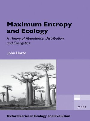 cover image of Maximum Entropy and Ecology